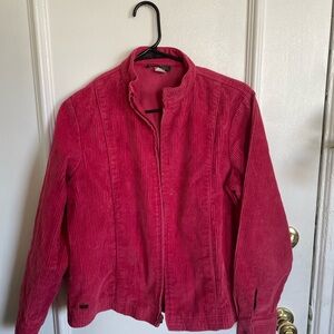Vintage Lacoste Corduroy Jacket and Pant Set in Deep Raspberry
